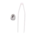 thumbnail image 2 of Single Tooth Decoration Single Tooth Hip Hop Teeth Single Tooth Bling Teeth Accessory Decoration For Halloween Party Hip Hop Show Argent, 2 of 8