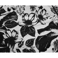 thumbnail image 4 of oneOone Polyester Spandex Blanc Tissu Feuilles & Floral Robe Tissu Tissu Imprimé par la Cour 56 Pouces de Large, 4 of 4
