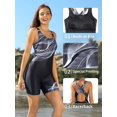 thumbnail image 2 of Charmo Women Boyleg One Piece Swimsuit Racerback Athletic Training Bathing Suit, 2 of 6