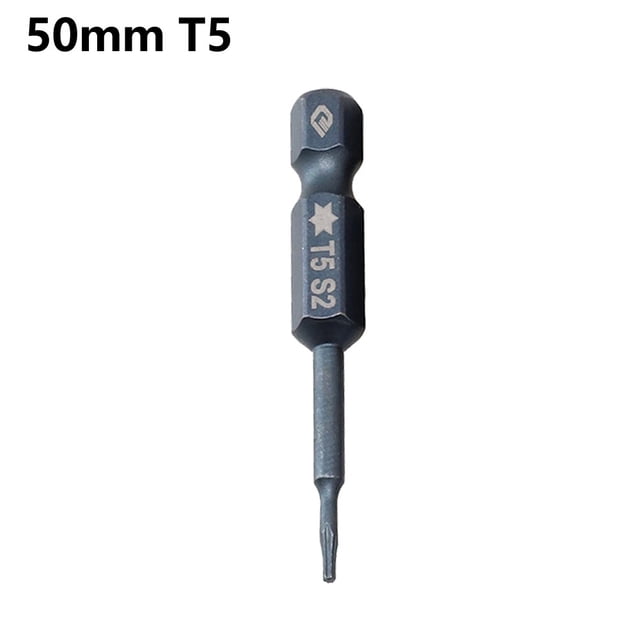 1 Pcs 50mm Blue Magnetic Torx Screwdriver Bits Set Electric Screwdriver T5-T40