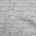 thumbnail image 1 of oneOone Velours Gris Tissu Texte Robe Tissu Tissu Imprimé par la Cour 58 Pouces de Large, 1 of 5