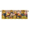 thumbnail image 1 of 1 Piece Chicken Kitchen Curtains and Valances Set for Windows Rooster Kitchen Window Curtains Over Sink Decor 18x54 in, 1 of 5