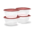 thumbnail image 4 of Rubbermaid TakeAlongs 5.2-Cup Food Storage Containers, Meal Prep Containers with Lids, Limited-Edition Maple Leaf Red, 4-Pack, 4 of 6