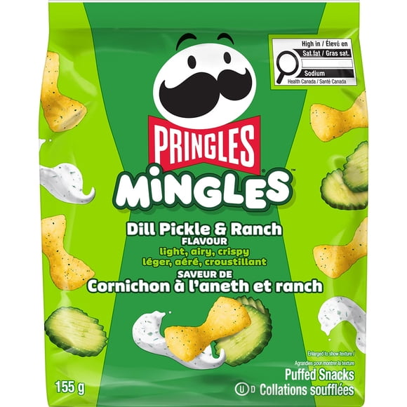 Pringles Mingles Dill Pickle & Ranch Flavour 155g