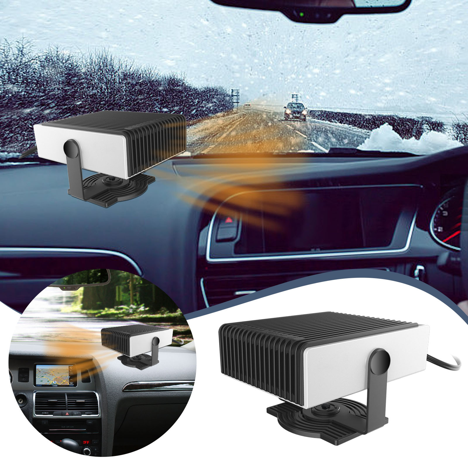 Portable Car Heater Fast Demisting 12V 150W Automobile Heater Heat Rapidly In Car Heater With Mini Space Heater 120v Baseboard Heater under Desk Heater Warmer Stove Top Fan Space Heater Radiator
