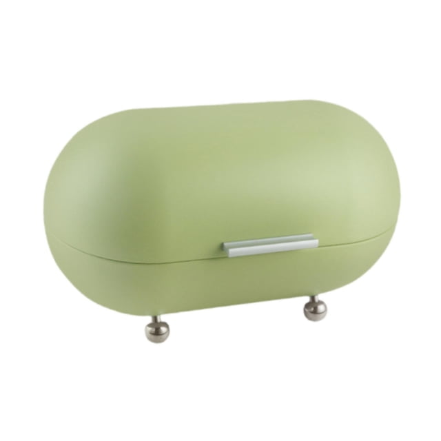 Abbracc Bread Food Storage Box Counter Bread Box Bread Storage Container Metal Bread Box green