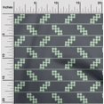thumbnail image 1 of oneOone Georgette Viscose Fabric Stripe & Check Kasuri Printed Craft Fabric BTY 42 Inch Wide, 1 of 4