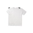 thumbnail image 3 of T-Shirt Blanc à Col Rond à Dos Ouvert Adaptatif pour Hommes, 3 of 6