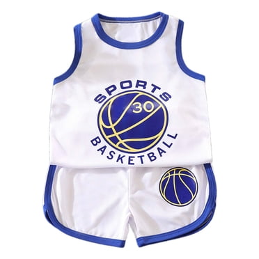 MIASHUI Kids Boys Sports Shorts Sets 2 Piece Basketball Tracksuit Tank Top and Shorts,White,3-4 Years