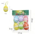 thumbnail image 4 of Easter Decorations for the Home 6 Pack Colorful Lace Design Easter Eggs for Tabletop and Courtyard Display, 4 of 7