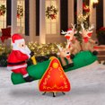 thumbnail image 3 of Christmas Airblown Holiday Light Animated Teeter Totter Santa w/Reindeer 77.9526 in x 37.4016 in x 63.7794 in x 7.7176 lb, 3 of 6