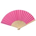 thumbnail image 1 of Rinsvye Solid Fan Folding Welcome Banners Party Wedding Hand Dance Paper Fans Held Silk Pattern Color Teal Paper Fans Tools & Home Improvement, 1 of 3