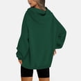 thumbnail image 3 of Plus Size Hoodies for Womens Drawstring Adjustable Pullover Blouses with Kangaroo Pocket Relaxed Fit Sweaters Comfort Casual Hooded Sweater Fall Winter Fleece Tops, 3 of 6