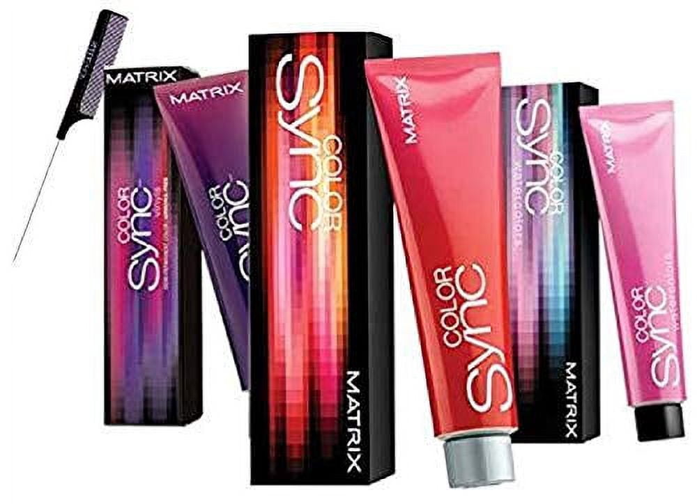 Matrix Original Colorsync COLOR SYNC Coloration Capillaire Demi-Permanente Sans Ammoniaque Teinture pour Cheveux (Aquarelles - Violet Baie)