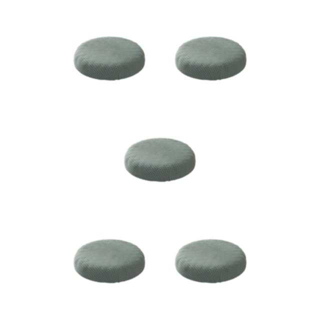 relayinert Round Cushion Mildly Waterproofed For Relaxation Mild Waterproofing Seat Covers pine green 5Set