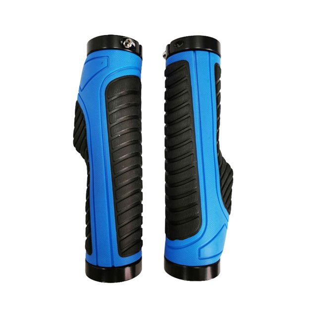 ZheElen 2 Pieces Handlebar Covers Thick Cycling Handles Shock-absorbing Colorful Rubber Professional Wear-Resistant Accessory Grips Blue