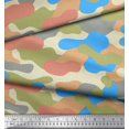 thumbnail image 3 of Soimoi Poly Georgette Fabric Two Tone With Grey Camouflage Print Sewing Fabric Yard 52 Inch Wide, 3 of 3