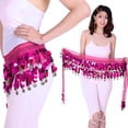 thumbnail image 4 of Transemion Wide Application Belly Dance Sequined Waist Versatile And Stylish Waist light green 1Set, 4 of 6
