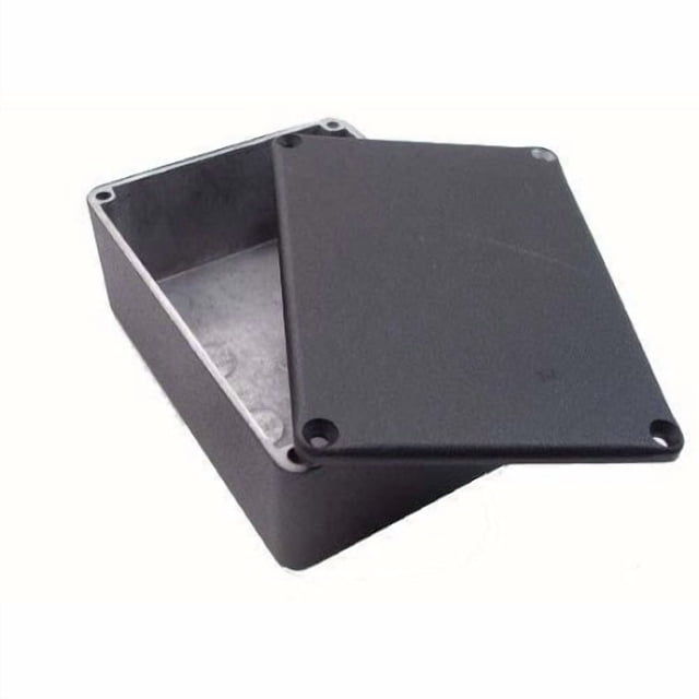 1590DBK - PROJECT BOX 7.4X4.7X2.2IN DIECAST ALUMINUM BLACK