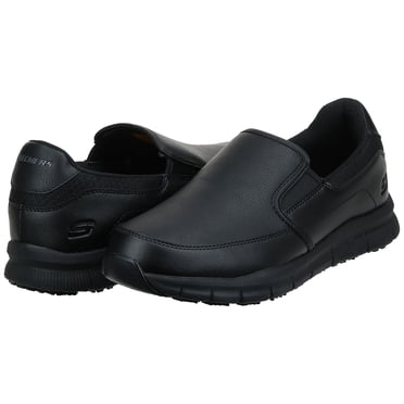 Skechers Mens Groton Leather Soft toe Slip On
