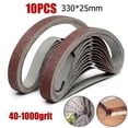 thumbnail image 3 of Bgsha 10pcs 25*330mm Ponçage Ceinture 40-1000Grit Meulage et Polissage pour Meuleuse d'Angle, 3 of 5