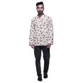 thumbnail image 1 of Atasi Kurta Décontractée Imprimée à Col Chinois Chemise Ethnique Kurta Courte pour Homme Tunique, 1 of 5