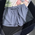 thumbnail image 1 of Simua Women Wide Leg Pants Drawstring Elastic Waist Women Shorts, 1 of 3