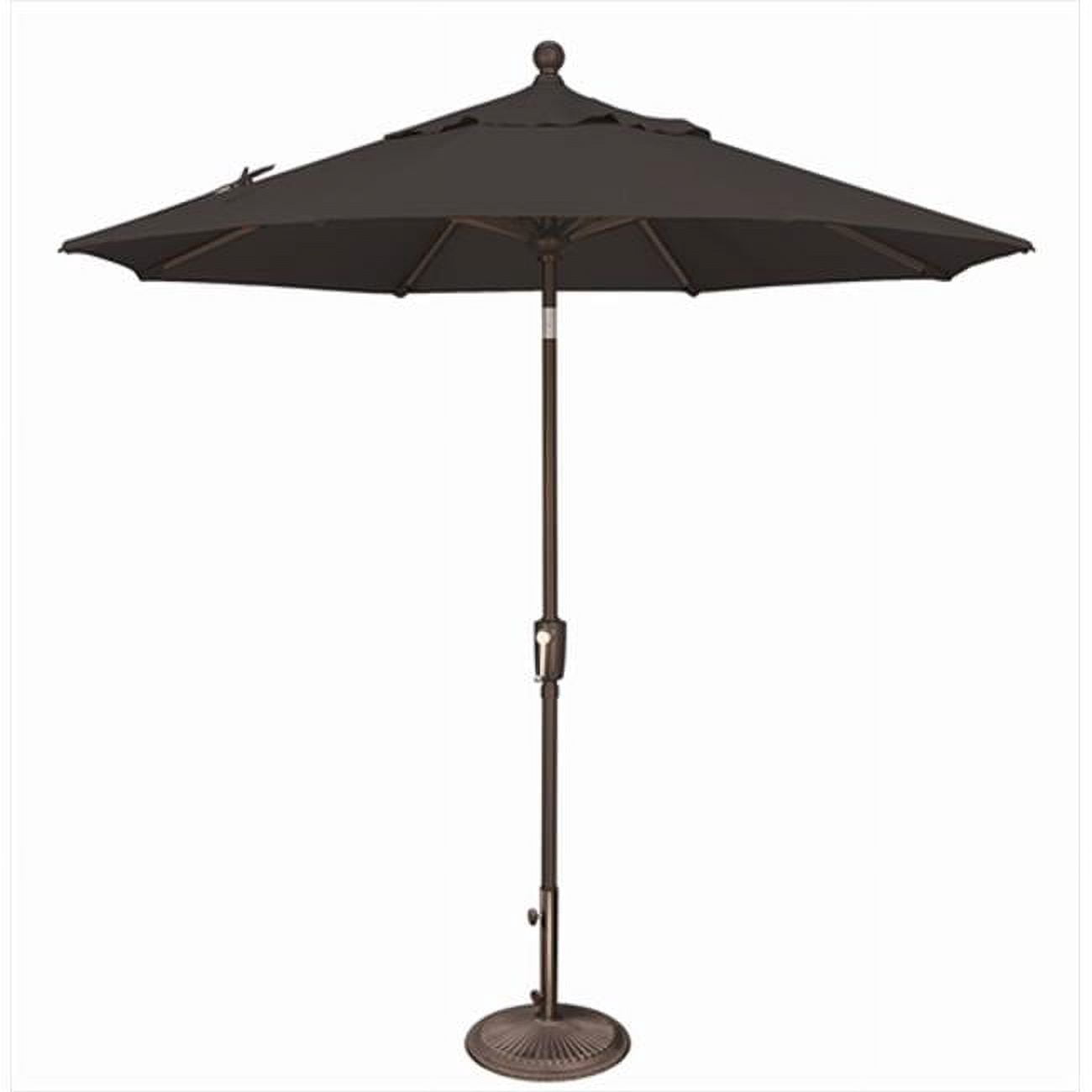 SimplyShade 7.5 ft. Octagon Push Button Tilt Market Umbrella  Black