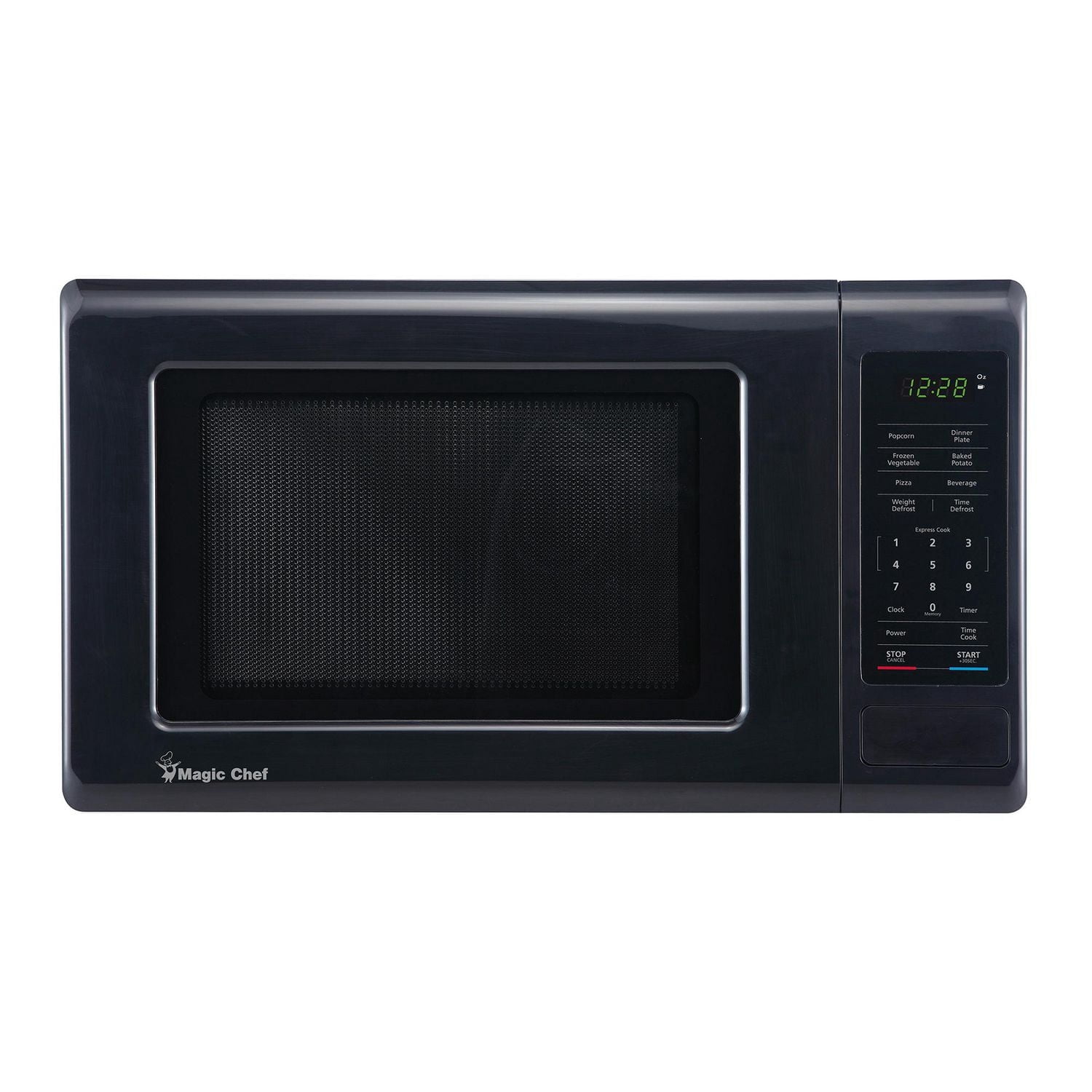 Magic Chef 0.9 Cu. ft. Countertop Microwave 900-Watt Digital Touch, Black