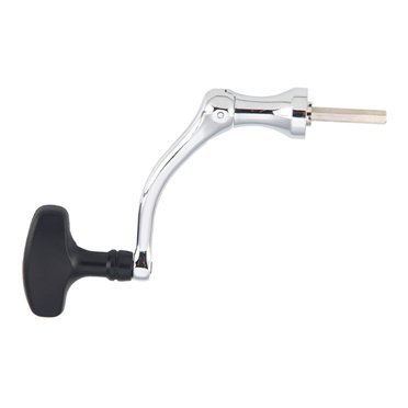 Langgg Poignée de Moulinet de Pêche Remplacement de Bras Léger pour Moulinet Spinning Grande Poignée de Moulinet Pêche Gris Argent