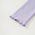 thumbnail image 4 of cfhntfmh Hauts Décontractés pour Filles Garçons Col Roulé Manches Longues Mode Ourlet à Volants Hauts Automne Confortables T-Shirts Unis, 4 of 7