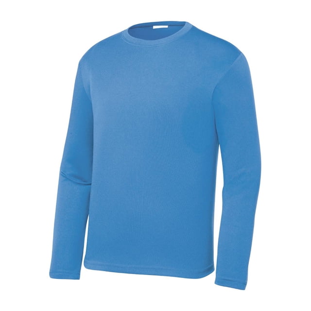 Gravity Threads Youth Long-Sleeve Moisture WickenIng Shirt - CarolIna Blue - Small