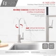 thumbnail image 3 of Stylish Lodi Robinet d'Eau à une Poignée en Acier Inoxydable Brossé 11 1⁄4 Pouces Ht K-142S, 3 of 10