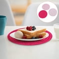 thumbnail image 1 of Vaidha Potholders Set Trivets Set Cotton Thread Weave Hot Pot Holders Set (Set Of 3) Stylish , Hot Mats,Spoon For Cooking And Baking By Diameter 7 Inches, 1 of 5