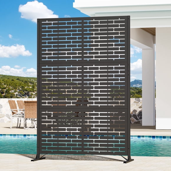 Modern Shade Paravent en Métal 4 X 6 Pi - Bloc Urbain