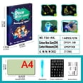 thumbnail image 3 of VONKY Children Sketch Board with Luminescent Coating Painting Board Educational Drawing Tool Set A4, 3 of 8