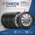 thumbnail image 4 of 16" Action Wheel Covers, Silver, set of 4, 4 of 9
