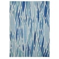 thumbnail image 1 of Tapis d'extérieur lavable Pompano bleu & ivoire 5 pi x7 pi, 1 of 9