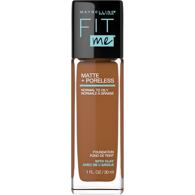 Maybelline New York Fit Me Matte + Poreless Foundation Makeup, Ultra-Lightweight Formula Controls Shine, for Normal to Oily Skin, 360 mocha ,30 ml