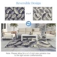 thumbnail image 2 of OPPODREAM Reversible Outdoor Rug 5x7, Waterproof Outdoor Plastic Straw Rug for Patio, Tropical Leaf Spring Camping Rugs for Outside, Deck,, 2 of 8