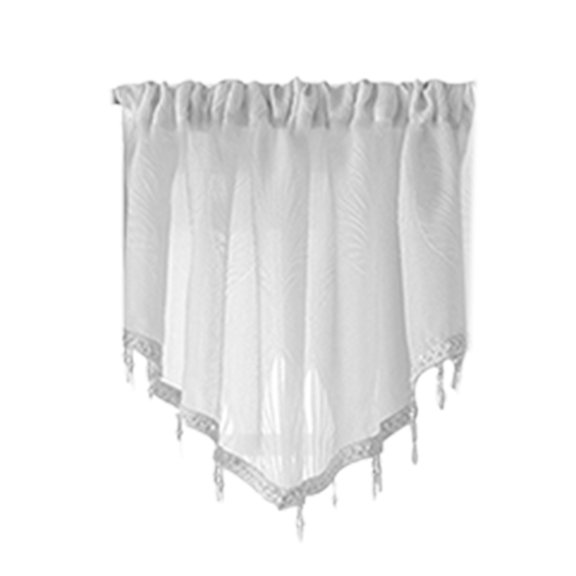Small Curtain Rods,Curtains Short Curtains Solid Color Curtains Triangular Curtains Household Curtains Small Curtains Through Rod Curtains,Small Curtain Rod,Short Curtain Rod