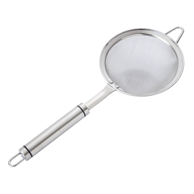 Vaidha Stainless Steel Oil Colander Spoon Multi-functional Filter Spoon Stainless Steel Fine Mesh Wire Oil Skimmer Strainer Net