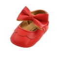 thumbnail image 2 of Newborn Girls PU BowKnot Princess Shoes, 2 of 6