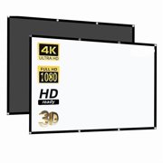 Projector Screen White Milk Shred Black Background Wrinkle-Free Design ,Wrinkle-Free