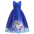 thumbnail image 1 of WEAIXIMIUNG Robes pour Filles 7-8 Confortables Enfants Enfant Filles Robe de Concours Noël Noël Danse Fête Robe 10-11 Ans, 1 of 7