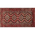 thumbnail image 1 of Ahgly Tapis Rectangulaire Traditionnel Rouge Safran Persan d'Intérieur, 5 Pieds x 8 Pieds, 1 of 6