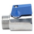 thumbnail image 4 of PN63 Mini Ball Valve, Compact Female To Male Ball Valve  Stable Portable Stainless Steel  For Beer Homebrew Tap Head, 4 of 8