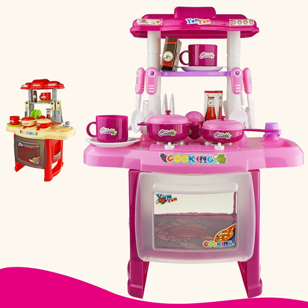 Kid Cooker Play Set Simulation Children Kitchen Play Set park Children Kids Kitchen Plaything Kids Kitchen Play Set Children Kitchen Bauble