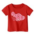 thumbnail image 3 of TZEWGL Tees For Child Round Neck Loose Short Sleeve Graphic Print Blouse For Newborns size 3-4T, 3 of 3