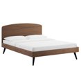 thumbnail image 1 of Modway Bronwen Lit Plateforme Grand en Bois de Caoutchouc et MDF, Noyer, 1 of 6